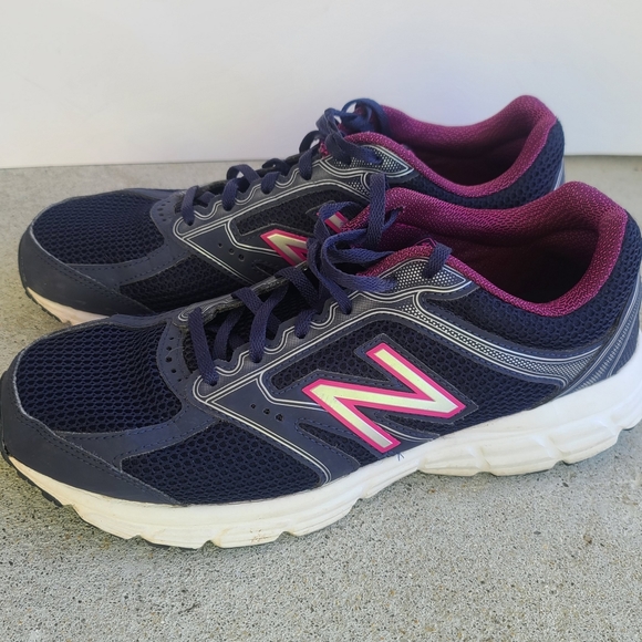 WOMENS IZ 10 NEW BALANCE Blue Purple TECHRIDE 470 WALKING RUNNING SNEAKER SHOES. - Picture 4 of 13